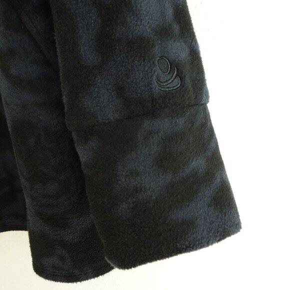 Cuddl Duds Fleece Pullover Lounge Top Women's Plus Size 2X Blue Black Thumbholes - Picture 4 of 9